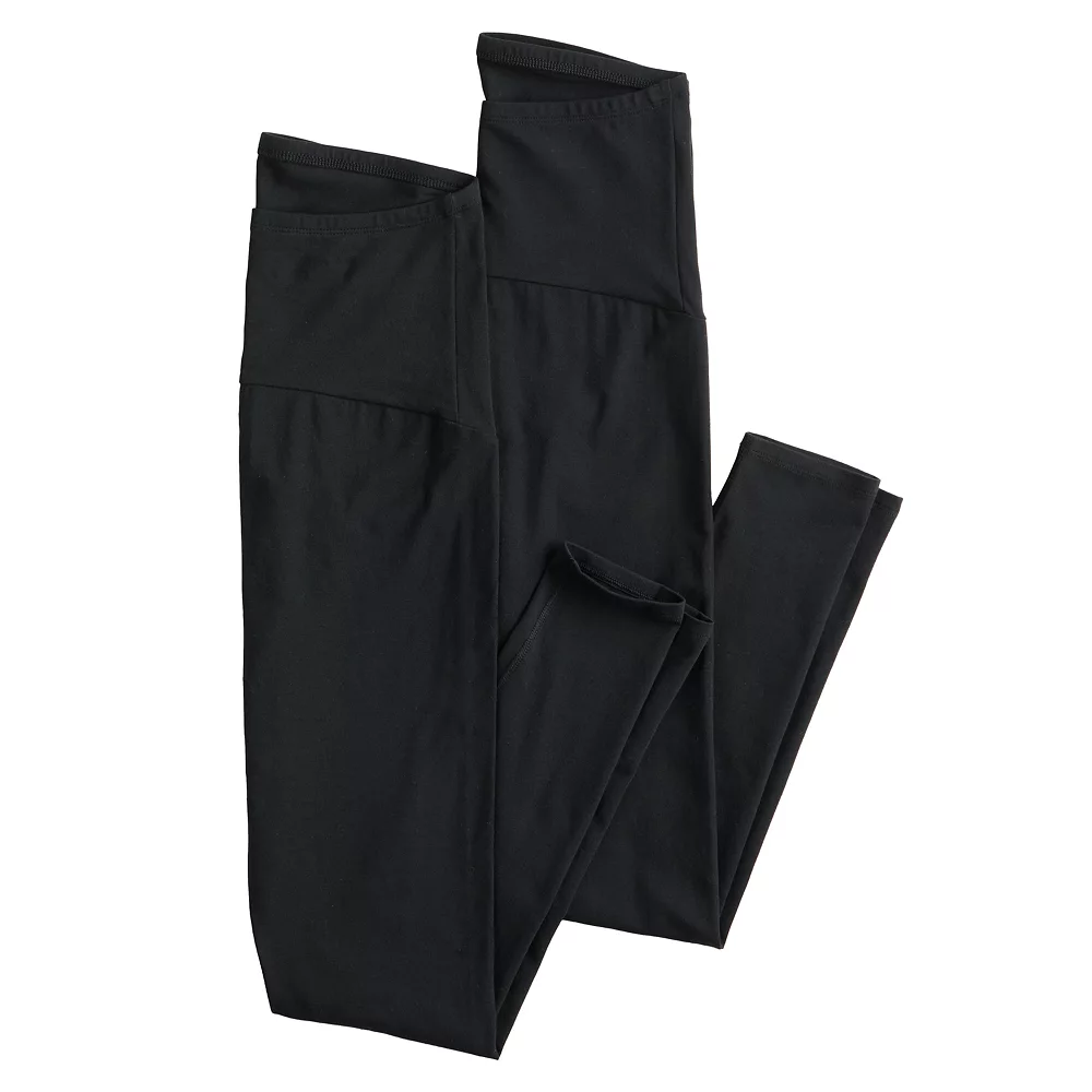 Maternity Sonoma Goods For Life® 2-pack Over-the-Belly Leggings 1 Maternity Sonoma Goods For Life® 2-pack Over-the-Belly Leggings
