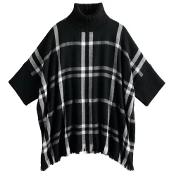 Women's Sonoma Goods For Life® Turtleneck Poncho -True Fit Shop 5161618 ALT2