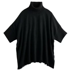 Women's Sonoma Goods For Life® Turtleneck Poncho -True Fit Shop 5161618 ALT3
