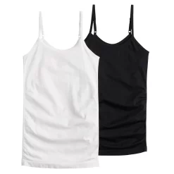 Maternity Sonoma Goods For Life® 2-Pack Seamless Camisole Set 8 Maternity Sonoma Goods For Life® 2-Pack Seamless Camisole Set -True Fit Shop 5161957 Black White