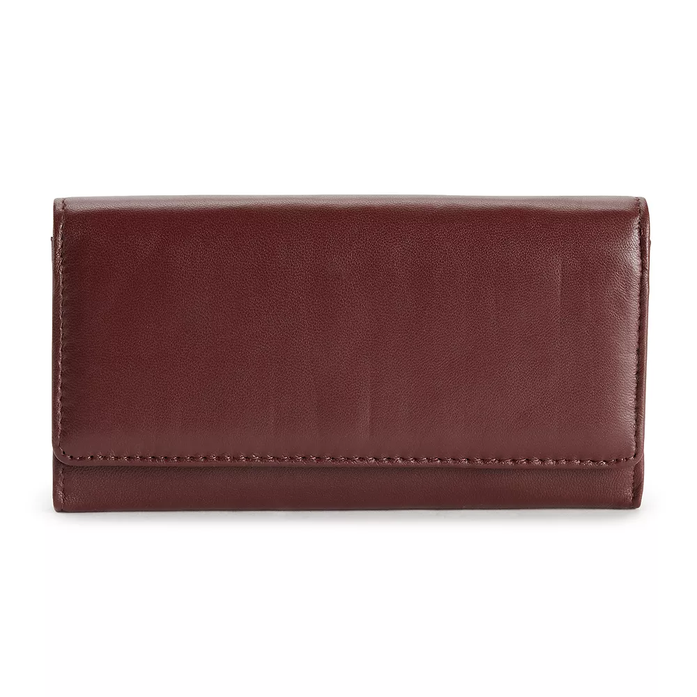 Sonoma Goods For Life® Lambskin Leather RFID-Blocking Full Clutch Wallet 1 Sonoma Goods For Life® Lambskin Leather RFID-Blocking Full Clutch Wallet