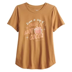 Women's Sonoma Goods For Life® Short Sleeve Holiday Graphic Tee 33 Women's Sonoma Goods For Life® Short Sleeve Holiday Graphic Tee -True Fit Shop 5180762 ALT5