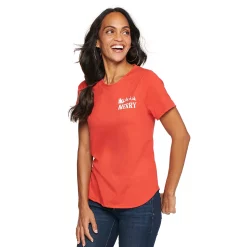 Women's Sonoma Goods For Life® Short Sleeve Holiday Graphic Tee 21 Women's Sonoma Goods For Life® Short Sleeve Holiday Graphic Tee -True Fit Shop 5180762 Merry Red Chest