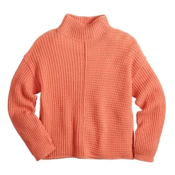 Women's Sonoma Goods For Life® Exposed Seaming Mockneck Sweater 17 Women's Sonoma Goods For Life® Exposed Seaming Mockneck Sweater -True Fit Shop 5195667 ALT5