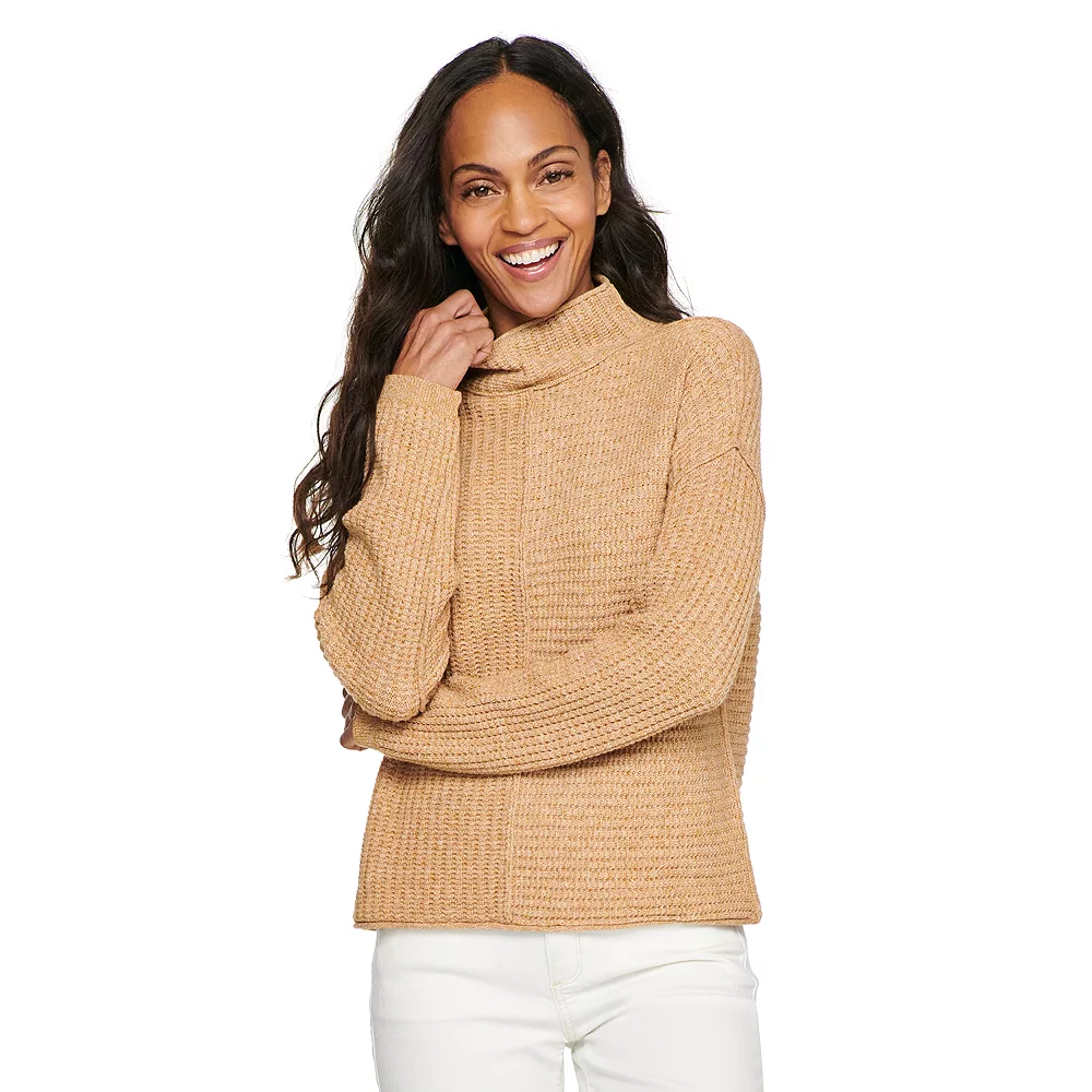 Women's Sonoma Goods For Life® Exposed Seaming Mockneck Sweater 8 Women's Sonoma Goods For Life® Exposed Seaming Mockneck Sweater - Image 8