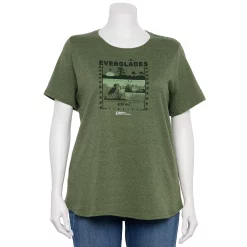 Plus Size Sonoma Goods For Life® National Parks Graphic Tee -True Fit Shop 5212613 Everglades Olive