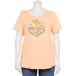 Plus Size Sonoma Goods For Life® National Parks Graphic Tee -True Fit Shop 5212613 Joshua Tree Peach