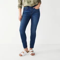 Petite Sonoma Goods For LifeĀ® High-Waisted Curvy Skinny Jeans