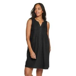 Women's Sonoma Goods For Life® Pintuck Linen-Blend Dress 19 Women's Sonoma Goods For Life® Pintuck Linen-Blend Dress -True Fit Shop 5215954 Black