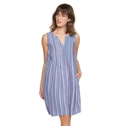 Women's Sonoma Goods For Life® Pintuck Linen-Blend Dress 18 Women's Sonoma Goods For Life® Pintuck Linen-Blend Dress -True Fit Shop 5215954 Blue Stripe