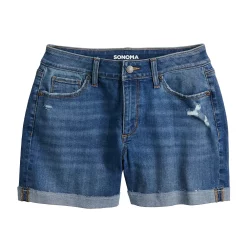 Women's Sonoma Goods For Life® High-Waist 5" Jean Shorts 23 Women's Sonoma Goods For Life® High-Waist 5" Jean Shorts -True Fit Shop 5218635 ALT5