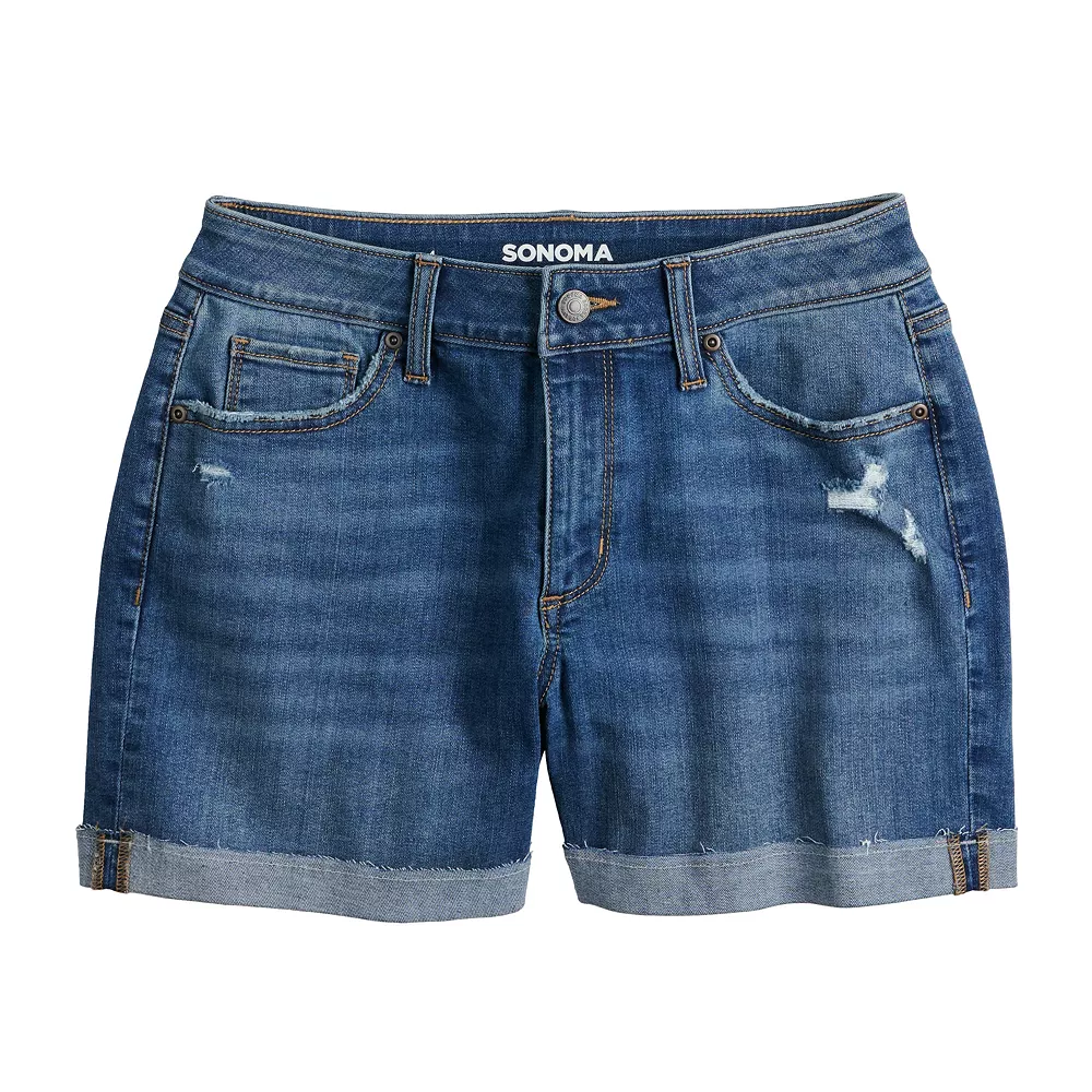 Women's Sonoma Goods For Life® High-Waist 5" Jean Shorts 12 Women's Sonoma Goods For Life® High-Waist 5" Jean Shorts - Image 12