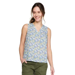Petite Sonoma Goods For Life® Sleeveless V-Neck Top -True Fit Shop 5222594 Blue Floral