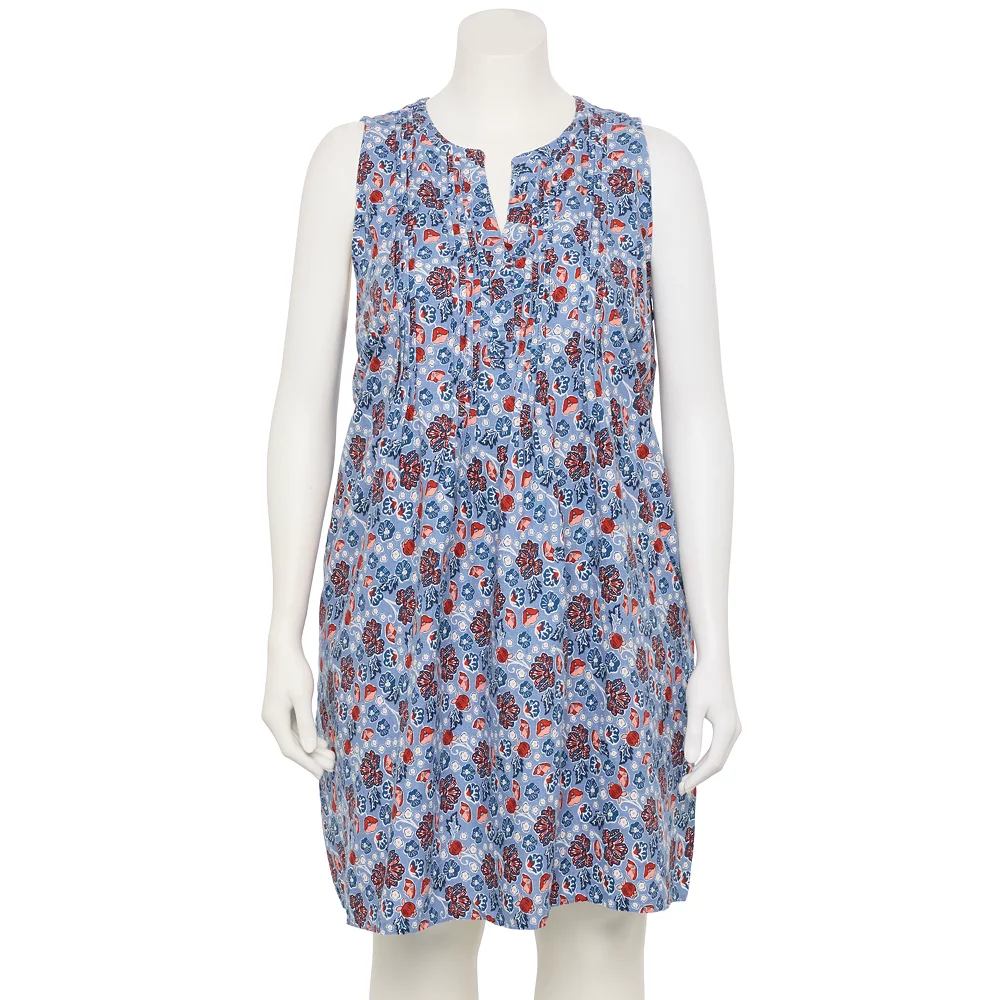 Plus Size Sonoma Goods For Life® Pintuck Linen-Blend Dress 6 Plus Size Sonoma Goods For Life® Pintuck Linen-Blend Dress - Image 6