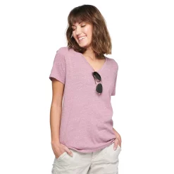 Petite Sonoma Goods For Life® Everyday Short Sleeve V-Neck Tee -True Fit Shop 5234230 Dusty Purple
