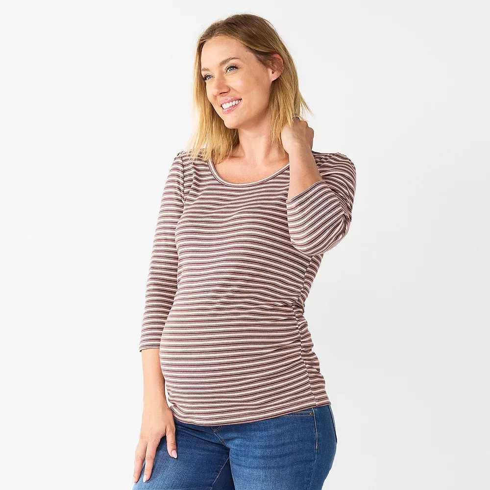 Maternity Sonoma Goods For Life® Essential Scoopneck Tee 1 Maternity Sonoma Goods For Life® Essential Scoopneck Tee