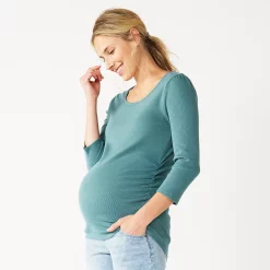 Maternity Sonoma Goods For Life® Essential Scoopneck Tee 13 Maternity Sonoma Goods For Life® Essential Scoopneck Tee -True Fit Shop 5236820 Huxley Blue