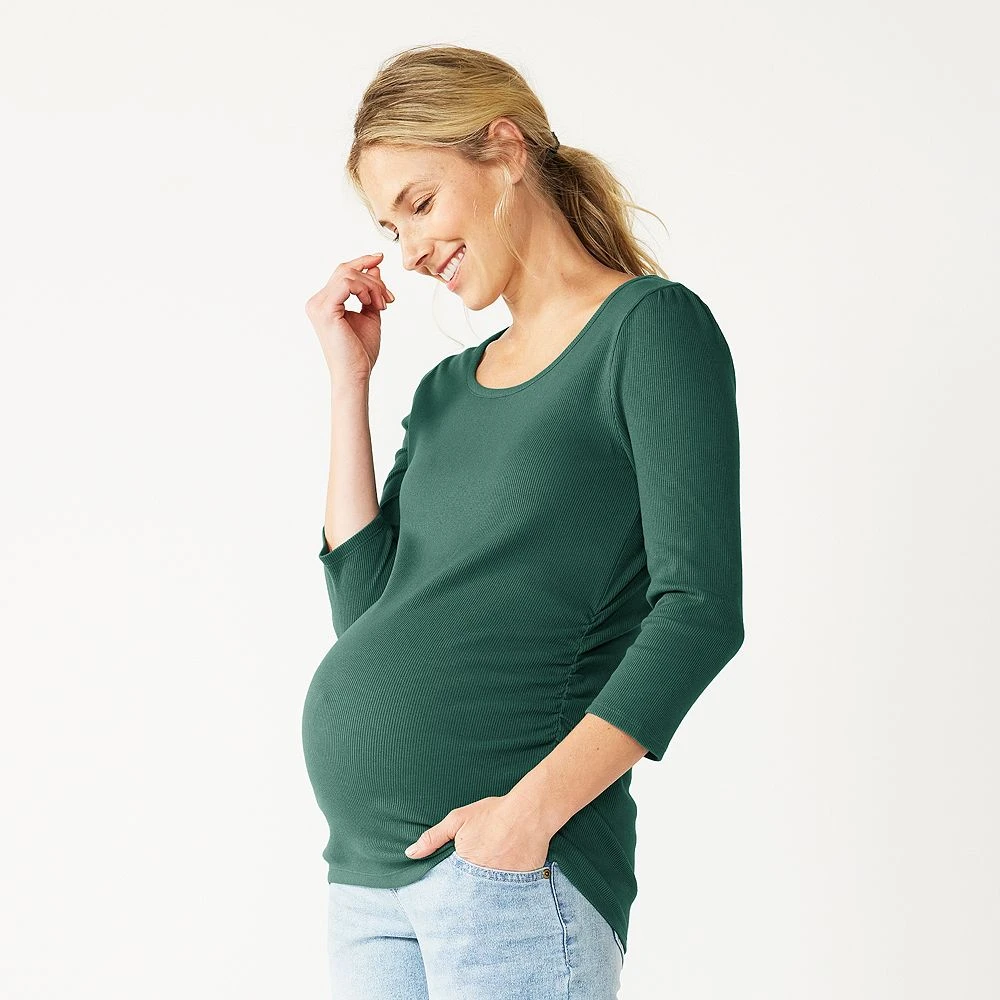 Maternity Sonoma Goods For Life® Essential Scoopneck Tee 7 Maternity Sonoma Goods For Life® Essential Scoopneck Tee - Image 7