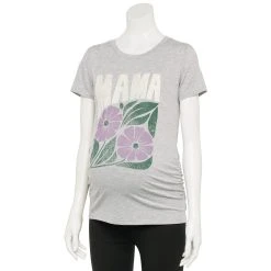 Maternity Sonoma Goods For Life® Fitted Crewneck Graphic Tee 69 Maternity Sonoma Goods For Life® Fitted Crewneck Graphic Tee -True Fit Shop 5237042 Gray Mama Floral