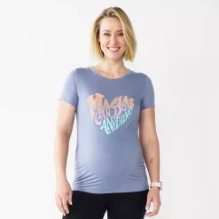 Maternity Sonoma Goods For Life® Fitted Crewneck Graphic Tee 44 Maternity Sonoma Goods For Life® Fitted Crewneck Graphic Tee -True Fit Shop 5237042 Mighty Mama
