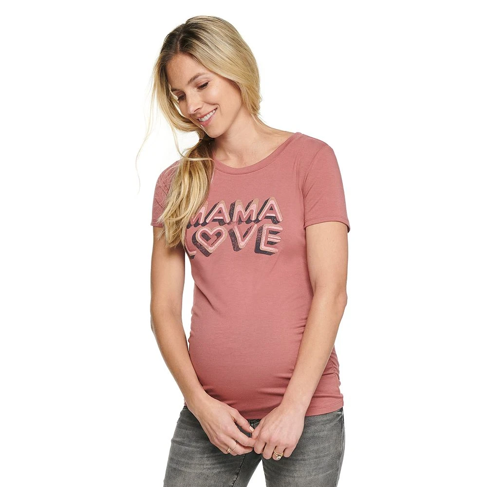 Maternity Sonoma Goods For Life® Fitted Crewneck Graphic Tee 3 Maternity Sonoma Goods For Life® Fitted Crewneck Graphic Tee - Image 3