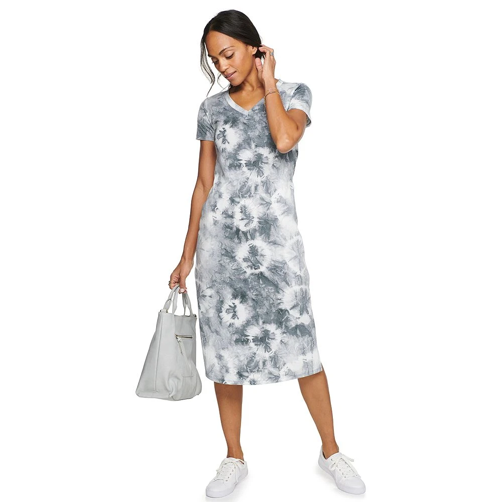 Petite Sonoma Goods For Life® Knit T-Shirt Midi Dress 4 Petite Sonoma Goods For Life® Knit T-Shirt Midi Dress - Image 4