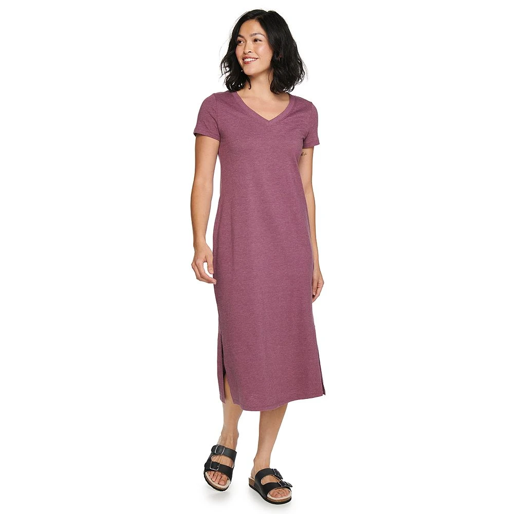 Petite Sonoma Goods For Life® Knit T-Shirt Midi Dress 1 Petite Sonoma Goods For Life® Knit T-Shirt Midi Dress