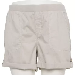 Plus Size Sonoma Goods For Life® Easy Pull-On Utility Shorts -True Fit Shop 5239300 Almond