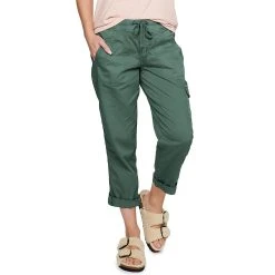 Petite Sonoma Goods For Life® Pull-On Utility Capri Pants 15 Petite Sonoma Goods For Life® Pull-On Utility Capri Pants -True Fit Shop 5240315 Teal