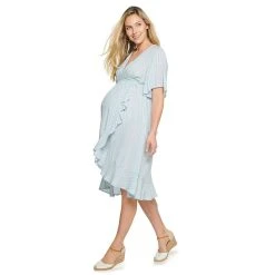 Maternity Sonoma Goods For Life® Flutter Sleeve Wrap Dress