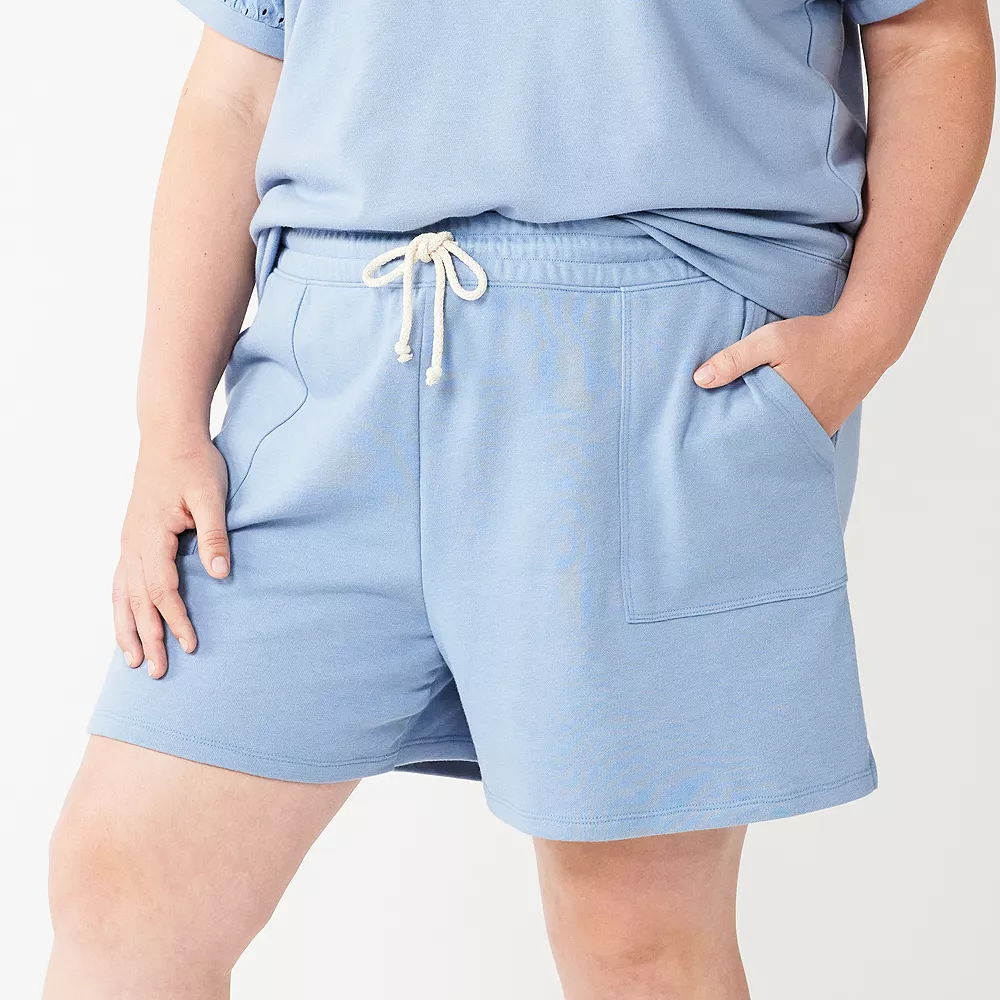 Plus Size Sonoma Goods For Life® French Terry Sweat Shorts 1 Plus Size Sonoma Goods For Life® French Terry Sweat Shorts