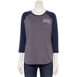 Women's Sonoma Goods For Life® Three Quarter Sleeve Baseball Graphic Tee 15 Women's Sonoma Goods For Life® Three Quarter Sleeve Baseball Graphic Tee -True Fit Shop 5242169 Purple Choose Kindness