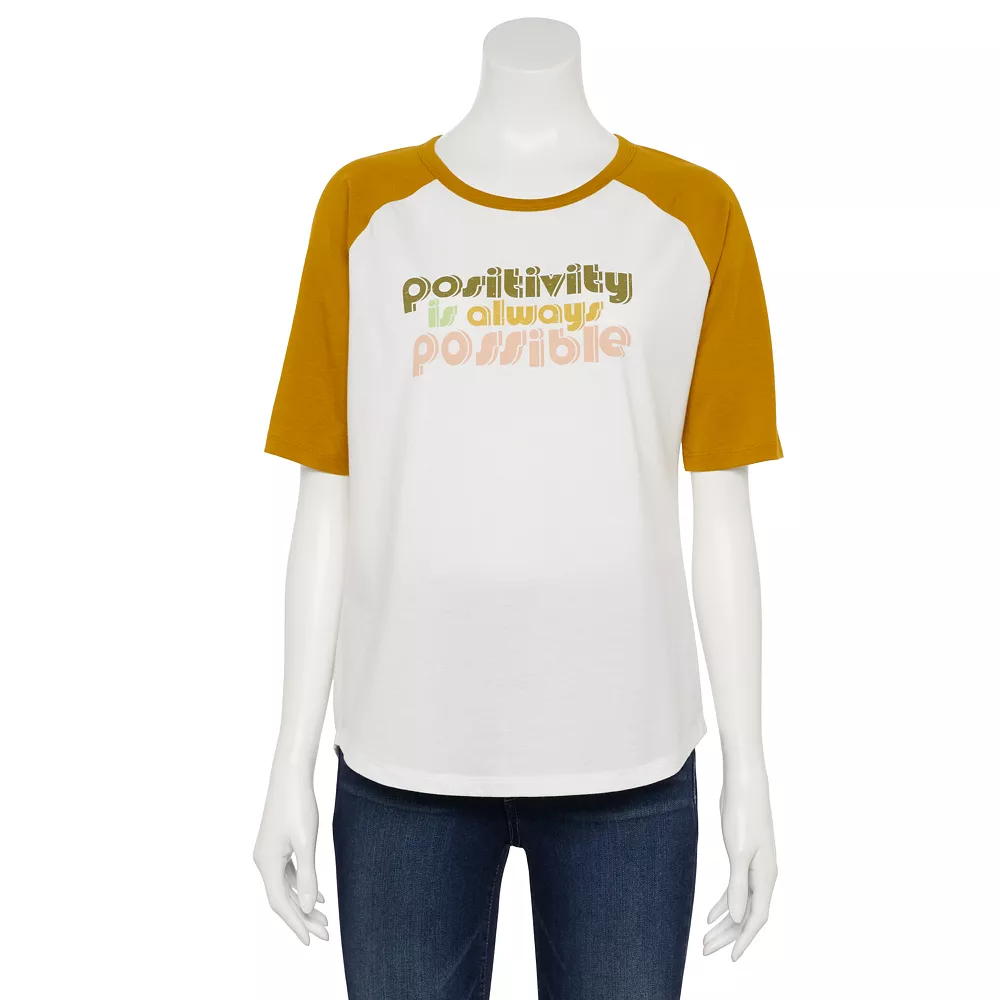 Women's Sonoma Goods For Life® Elbow Sleeve Baseball Graphic Tee 5 Women's Sonoma Goods For Life® Elbow Sleeve Baseball Graphic Tee - Image 5