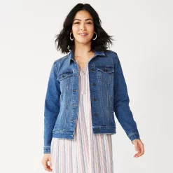Women's Sonoma Goods For Life® Jean Jacket 7 Women's Sonoma Goods For Life® Jean Jacket -True Fit Shop 5242667 Medium Wash