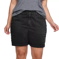 Plus Size Sonoma Goods For Life® Utility Bermuda Shorts 11 Plus Size Sonoma Goods For Life® Utility Bermuda Shorts -True Fit Shop 5242679 Black
