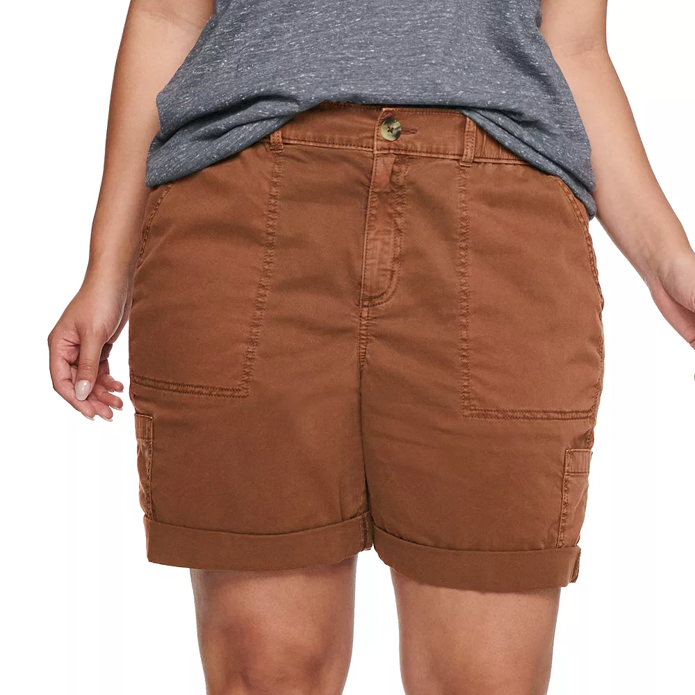 Plus Size Sonoma Goods For Life® Utility Bermuda Shorts 2 Plus Size Sonoma Goods For Life® Utility Bermuda Shorts - Image 2