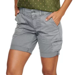 Women's Sonoma Goods For Life® Comfort Waist Utility Bermuda Shorts -True Fit Shop 5243469 Light Gray