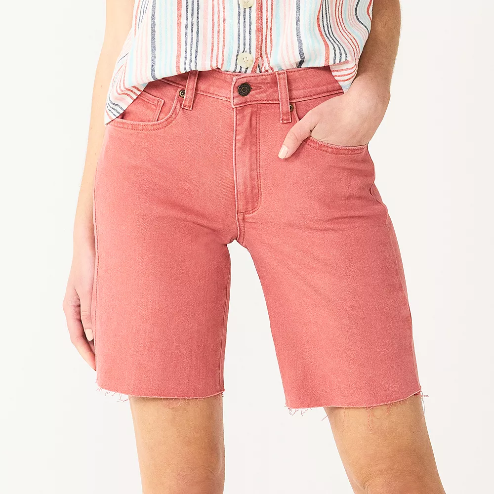 Women's Sonoma Goods For Life® High-Waist 9" Bermuda Jean Shorts 5 Women's Sonoma Goods For Life® High-Waist 9" Bermuda Jean Shorts - Image 5