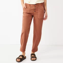 Women's Sonoma Goods For LifeĀ® Convertible Tapered-Leg High-Waisted Utility Pants