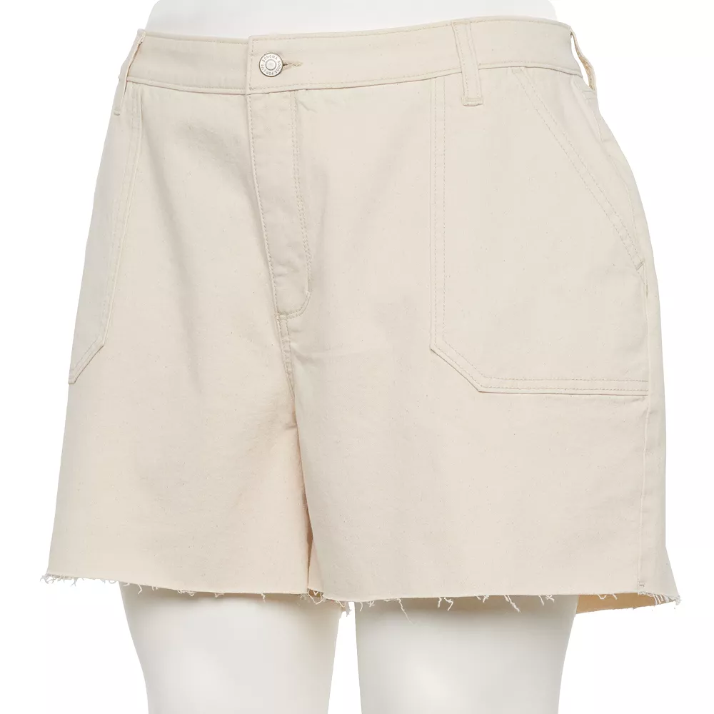 Plus Size Sonoma Goods For Life® Premium High-Waist Denim Shorts 6 Plus Size Sonoma Goods For Life® Premium High-Waist Denim Shorts - Image 6