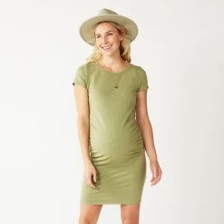 Maternity Sonoma Goods For Life® Everyday T-Shirt Dress 14 Maternity Sonoma Goods For Life® Everyday T-Shirt Dress -True Fit Shop 5263018 Olive Era