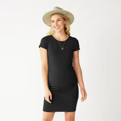 Maternity Sonoma Goods For Life® Everyday T-Shirt Dress 13 Maternity Sonoma Goods For Life® Everyday T-Shirt Dress -True Fit Shop 5263018 Pitch Black