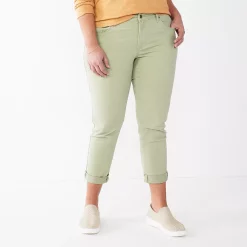 Petite Sonoma Goods For LifeĀ® Cuffed Girlfriend Jeans