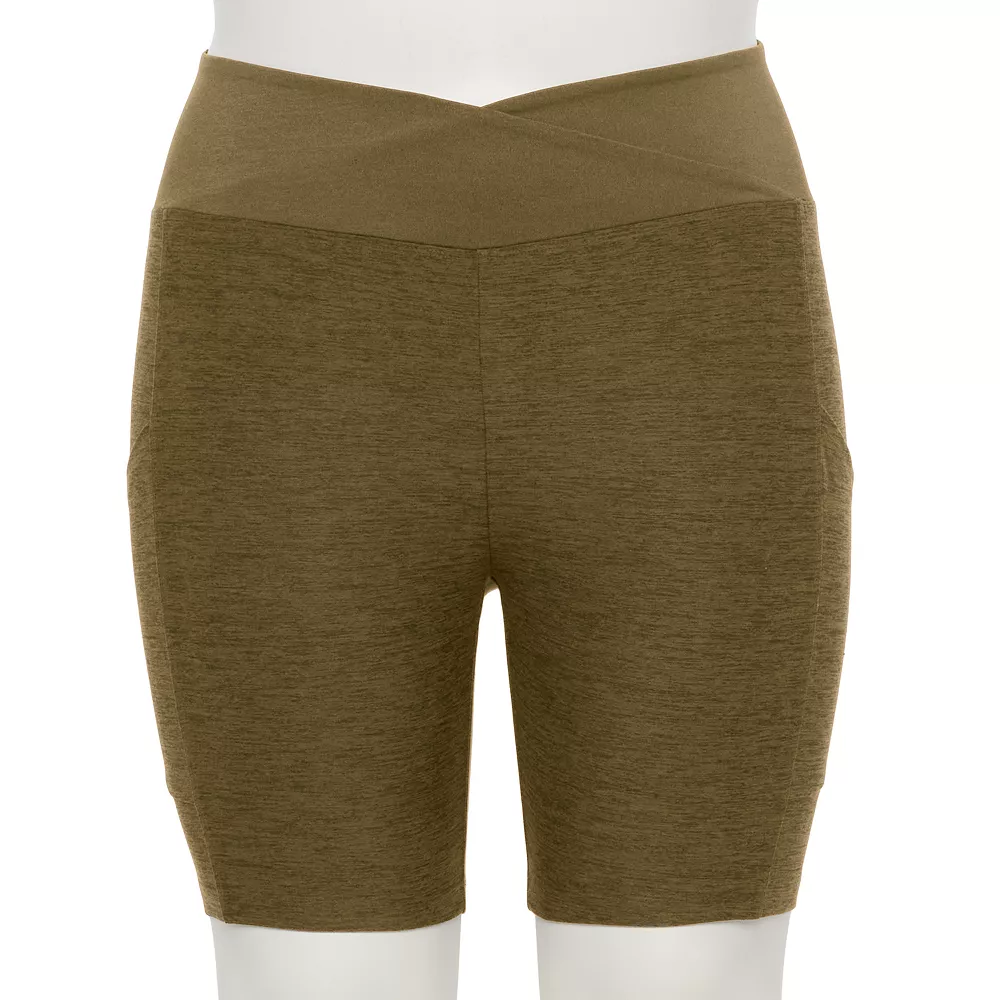 Plus Size Sonoma Goods For Life® Crossover Waist Shorts 1 Plus Size Sonoma Goods For Life® Crossover Waist Shorts