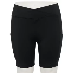 Plus Size Sonoma Goods For Life® Crossover Waist Shorts 8 Plus Size Sonoma Goods For Life® Crossover Waist Shorts -True Fit Shop 5271326 Pitch Black