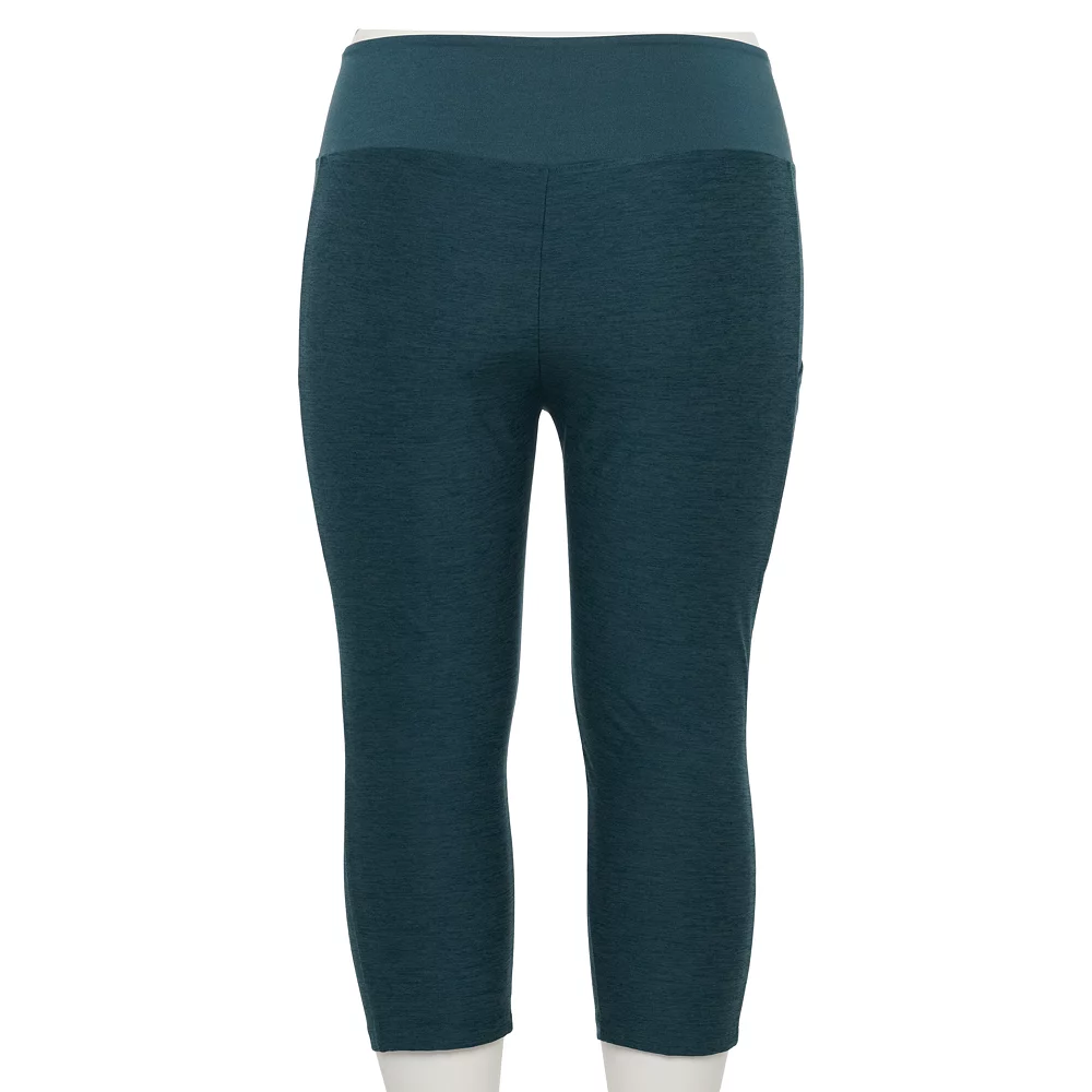 Plus Size Sonoma Goods For Life® Crossover Waist Crop Leggings 5 Plus Size Sonoma Goods For Life® Crossover Waist Crop Leggings - Image 5