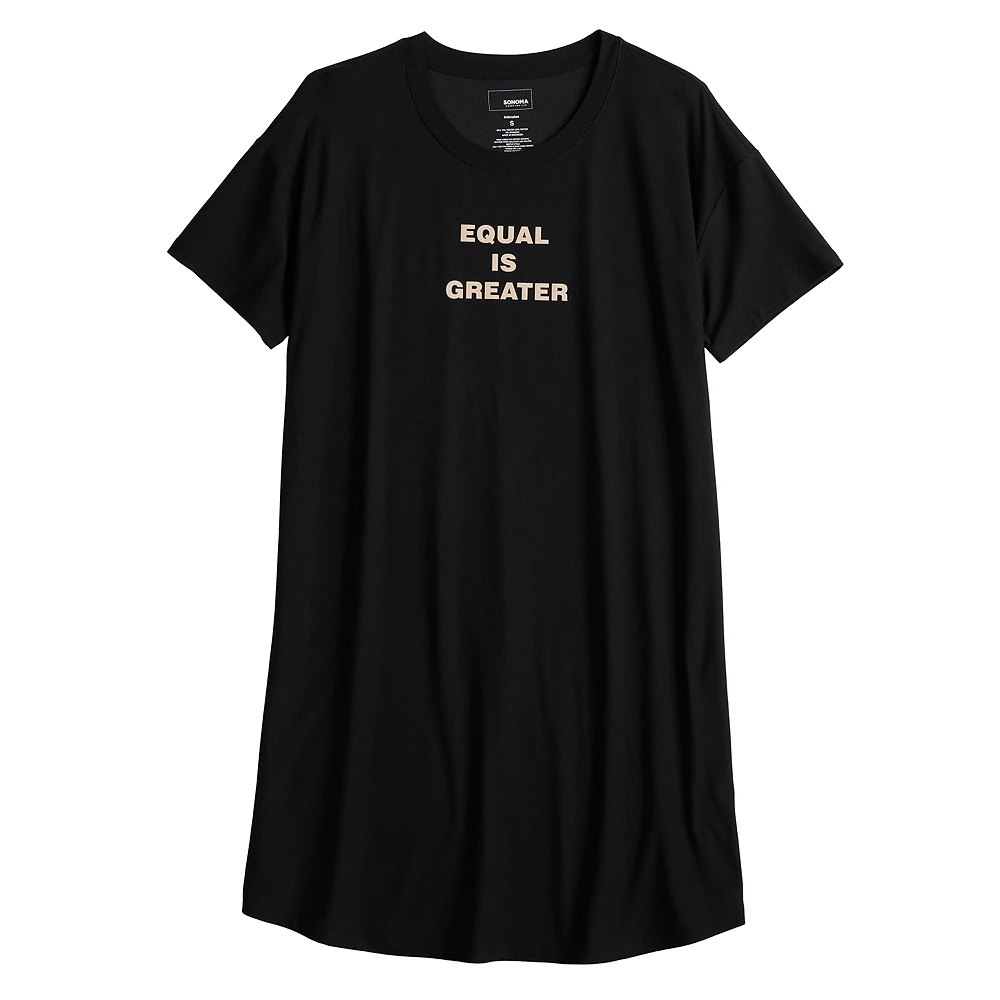Women's Sonoma Goods For Life® Graphic Short Sleeve Sleepshirt 3 Women's Sonoma Goods For Life® Graphic Short Sleeve Sleepshirt - Image 3