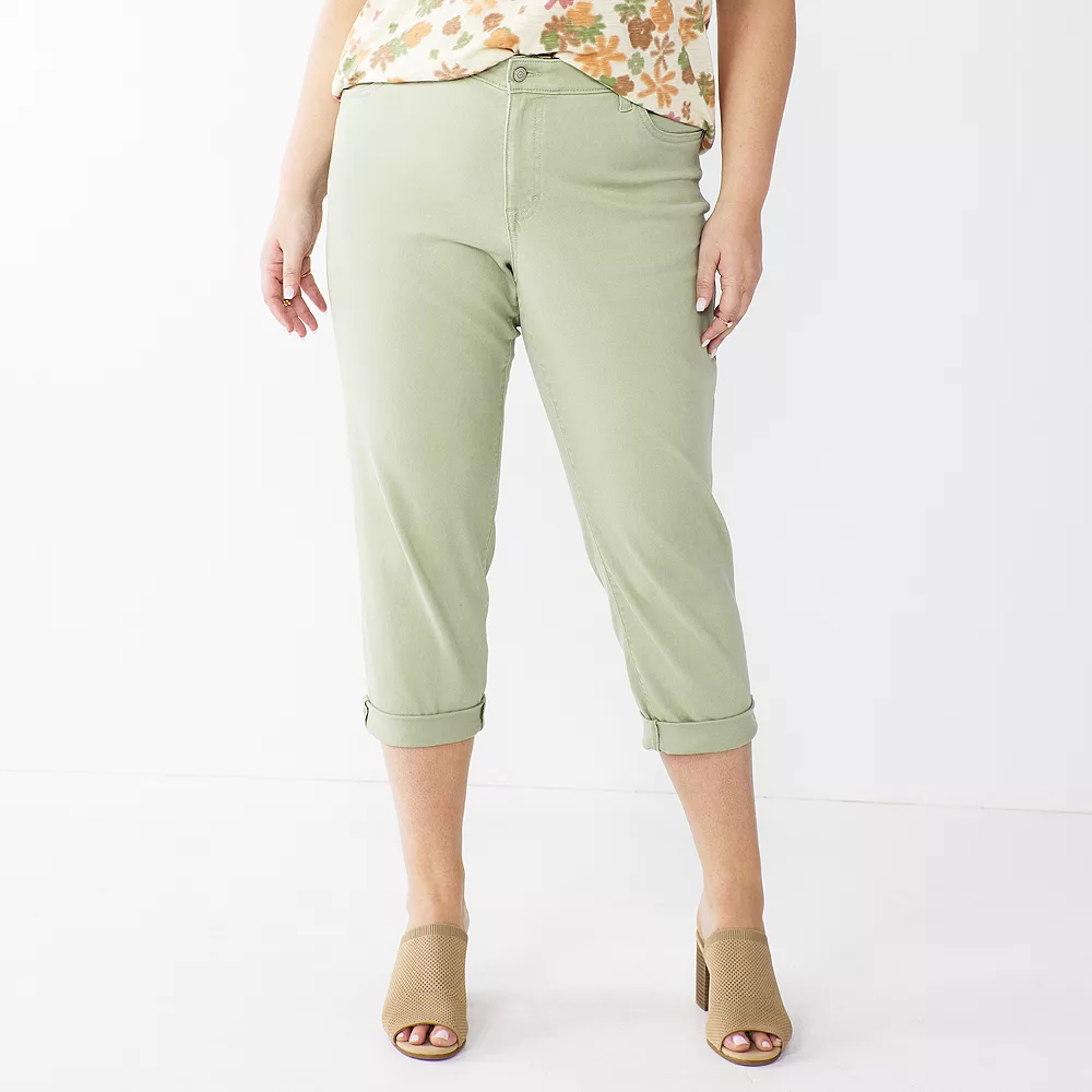 Plus Size Sonoma Goods For Life® Premium Rolled Girlfriend Jeans 1 Plus Size Sonoma Goods For Life® Premium Rolled Girlfriend Jeans