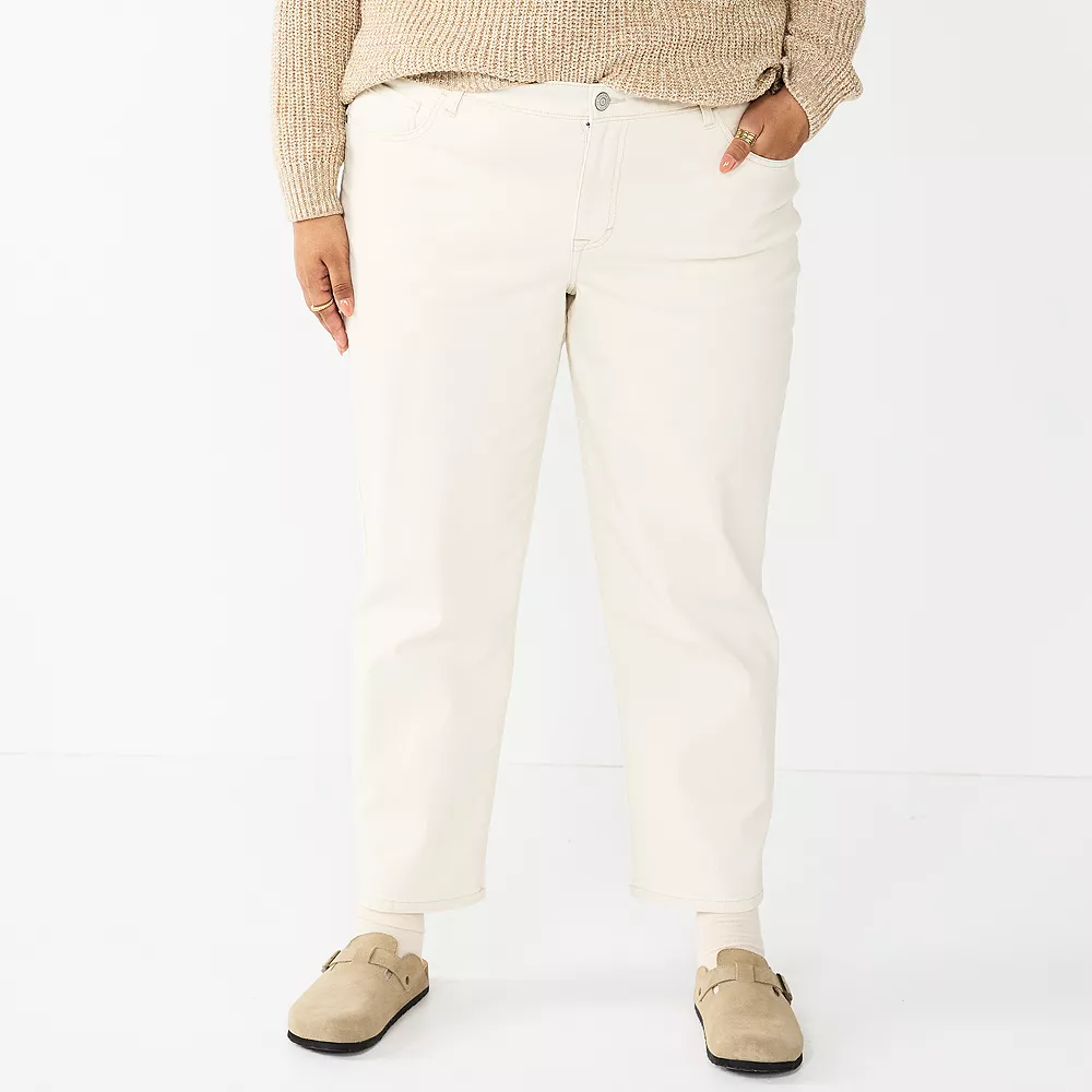 Plus Size Sonoma Goods For Life® Premium Rolled Girlfriend Jeans 6 Plus Size Sonoma Goods For Life® Premium Rolled Girlfriend Jeans - Image 6