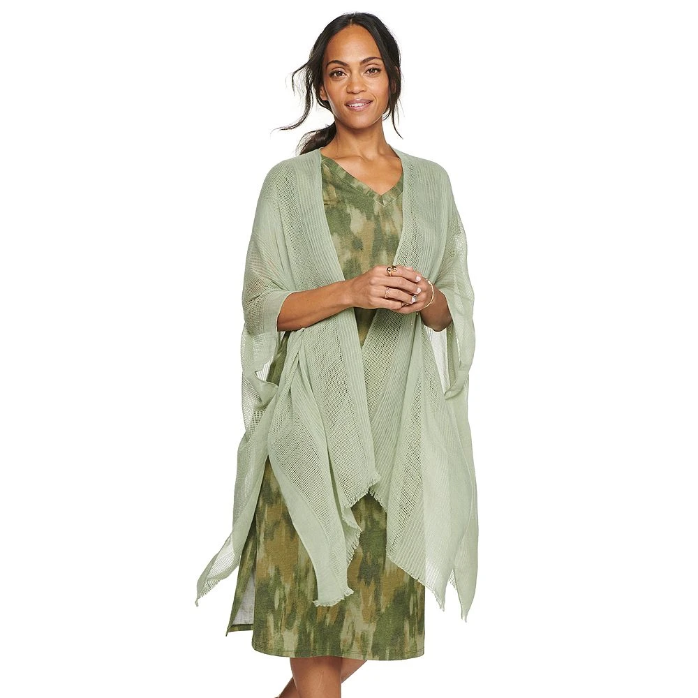 Women's Sonoma Goods For Life® Open Weave Ruana 2 Women's Sonoma Goods For Life® Open Weave Ruana - Image 2